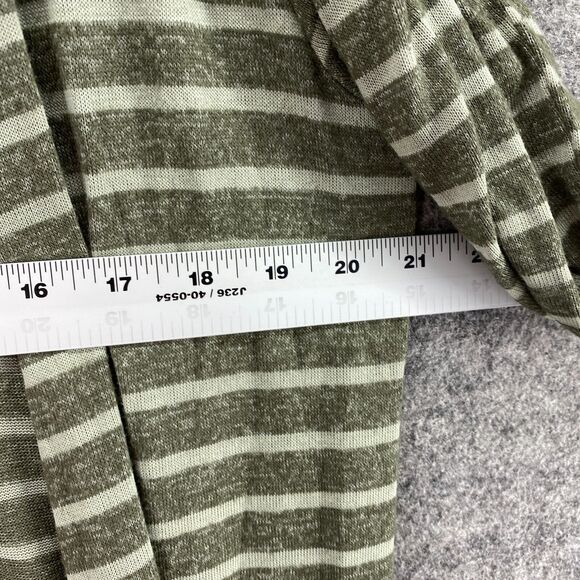 LulaRoe Top Women S Small Gray Striped Open Front Long Sleeve Cover Up Casual - Picture 7 of 9